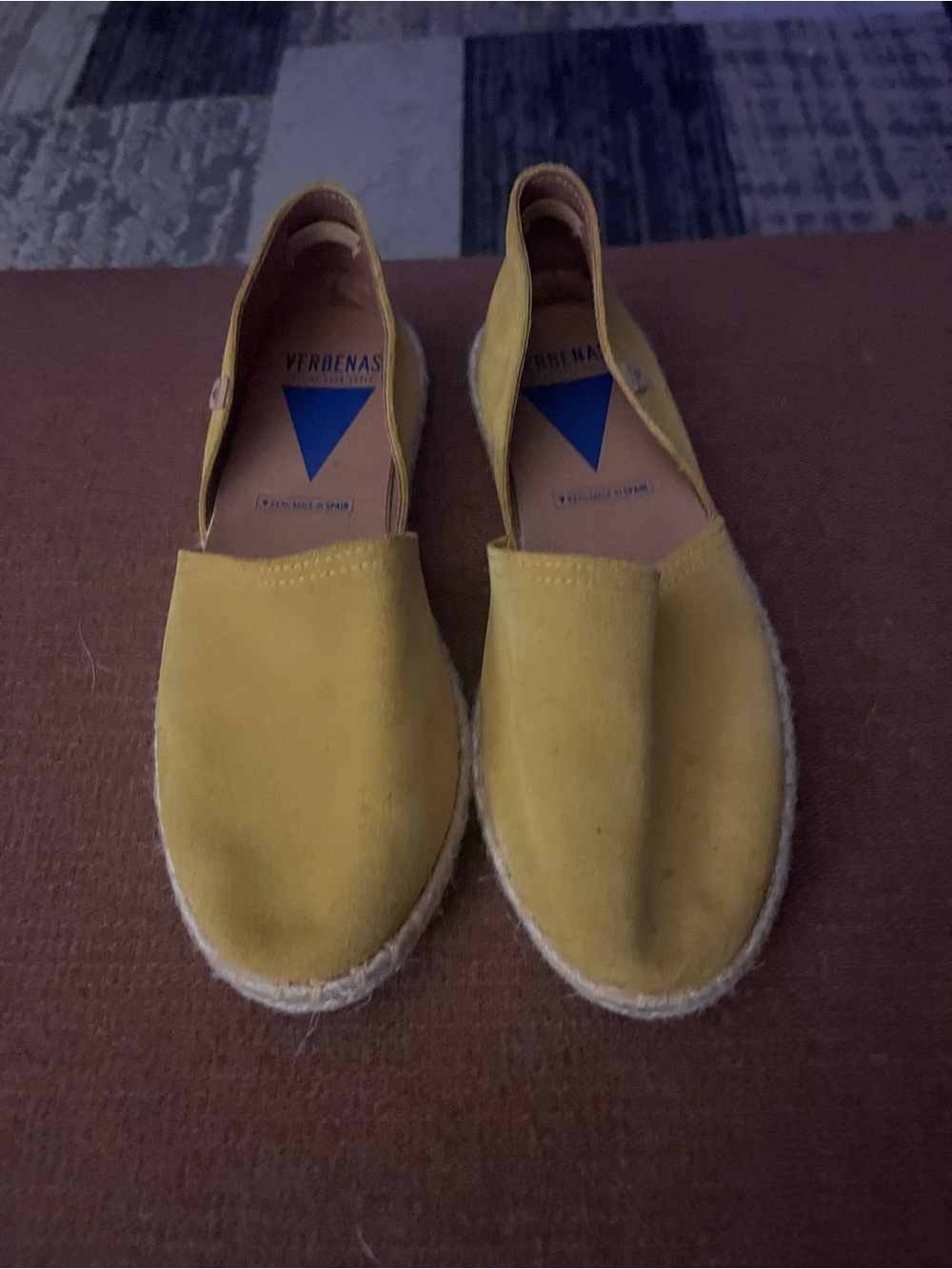 Vionic Yellow Suede Espadrille Slip-Ons